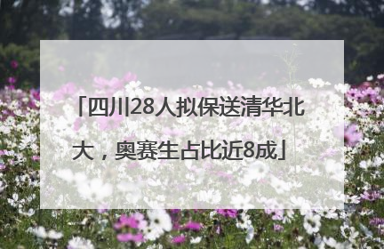 四川28人拟保送清华北大，奥赛生占比近8成