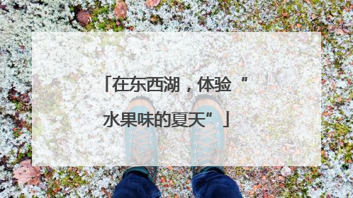 在东西湖，体验“水果味的夏天”