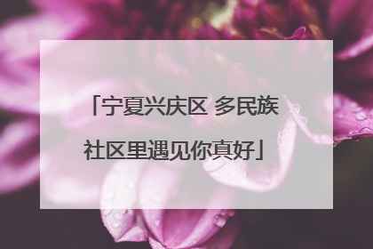 宁夏兴庆区 多民族社区里遇见你真好