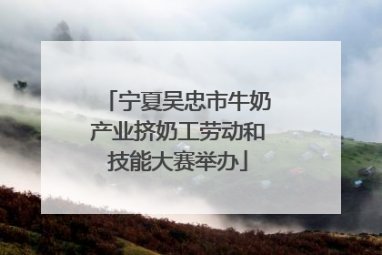 宁夏吴忠市牛奶产业挤奶工劳动和技能大赛举办