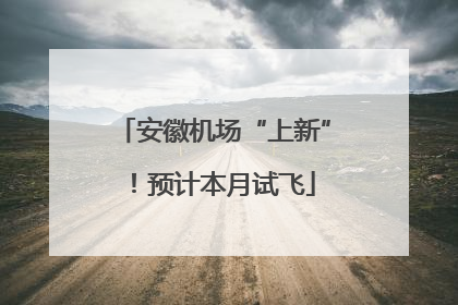 安徽机场“上新”！预计本月试飞