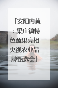安阳内黄：梁庄镇特色蔬果亮相央视农业品牌甄选会