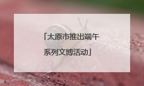太原市推出端午系列文博活动