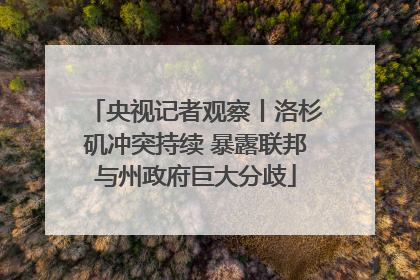 央视记者观察丨洛杉矶冲突持续 暴露联邦与州政府巨大分歧
