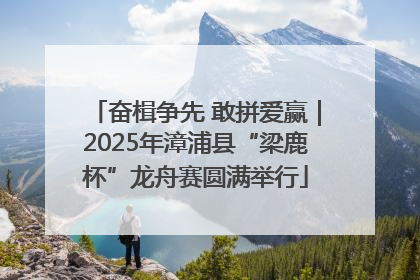 奋楫争先 敢拼爱赢｜2025年漳浦县“梁鹿杯”龙舟赛圆满举行