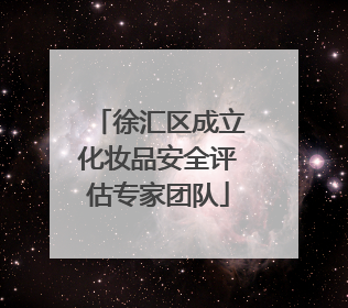 徐汇区成立化妆品安全评估专家团队