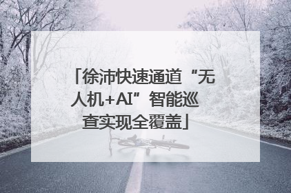 徐沛快速通道“无人机+AI”智能巡查实现全覆盖