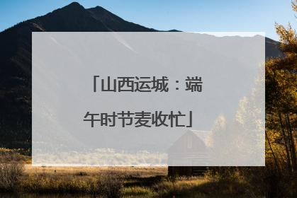 山西运城：端午时节麦收忙