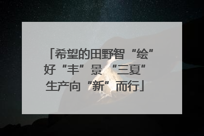 希望的田野智“绘”好“丰”景 “三夏”生产向“新”而行