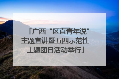广西“区直青年说”主题宣讲暨五四示范性主题团日活动举行