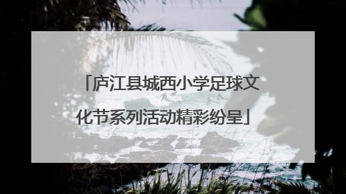 庐江县城西小学足球文化节系列活动精彩纷呈