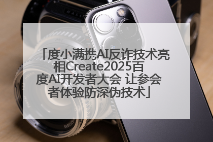 度小满携AI反诈技术亮相Create2025百度AI开发者大会 让参会者体验防深伪技术