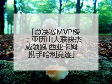 总决赛MVP榜：亚历山大联袂杰威领跑 西亚卡姆携手哈利竞逐