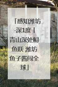 感知潍坊·深1度丨青山深处鲟鱼跃 潍坊鱼子酱闯全球