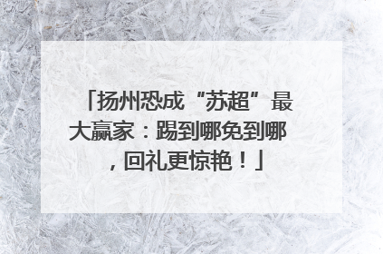 扬州恐成“苏超”最大赢家：踢到哪免到哪，回礼更惊艳！