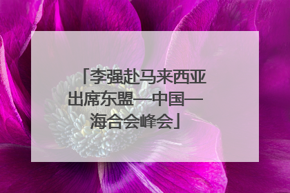 李强赴马来西亚出席东盟—中国—海合会峰会