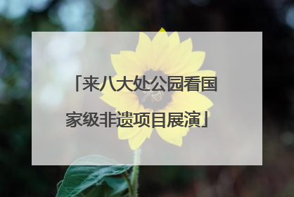 来八大处公园看国家级非遗项目展演