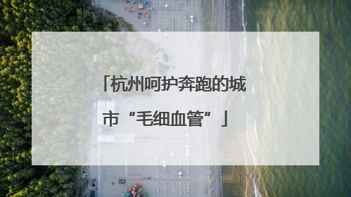 杭州呵护奔跑的城市“毛细血管”