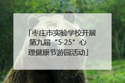 枣庄市实验学校开展第九届“5·25”心理健康节游园活动