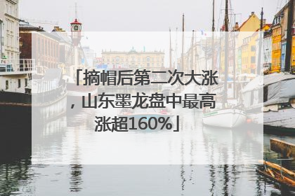 摘帽后第二次大涨，山东墨龙盘中最高涨超160%