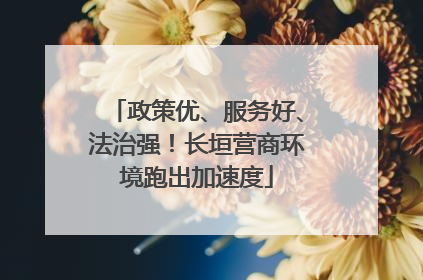 政策优、服务好、法治强！长垣营商环境跑出加速度