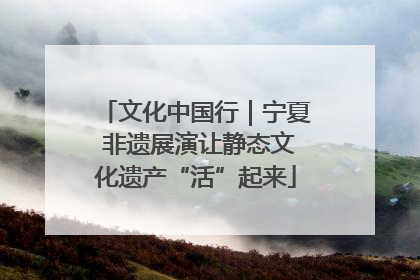 文化中国行｜宁夏 非遗展演让静态文化遗产“活”起来