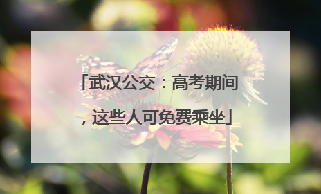 武汉公交：高考期间，这些人可免费乘坐