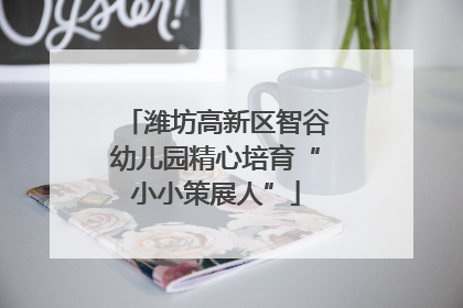 潍坊高新区智谷幼儿园精心培育“小小策展人”