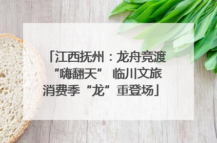 江西抚州：龙舟竞渡“嗨翻天” 临川文旅消费季“龙”重登场
