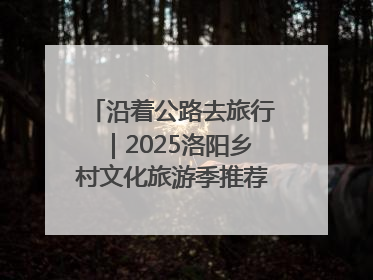 沿着公路去旅行｜2025洛阳乡村文化旅游季推荐线路发布！