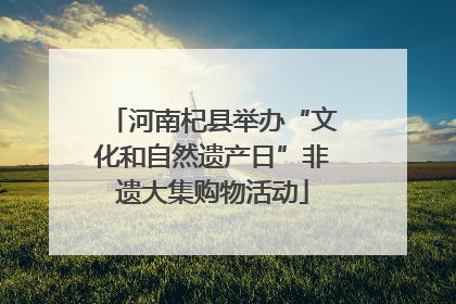 河南杞县举办“文化和自然遗产日”非遗大集购物活动