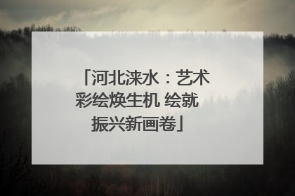 河北涞水：艺术彩绘焕生机 绘就振兴新画卷