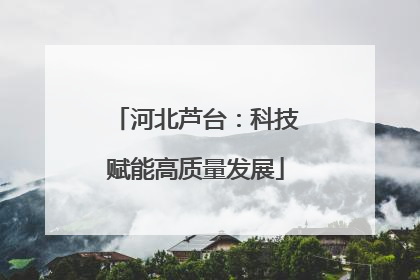 河北芦台：科技赋能高质量发展