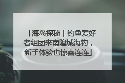 海岛探秘｜钓鱼爱好者组团来南隍城海钓，新手体验也惊喜连连