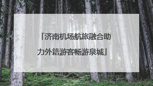 济南机场航旅融合助力外籍游客畅游泉城