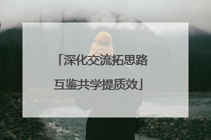 深化交流拓思路 互鉴共学提质效