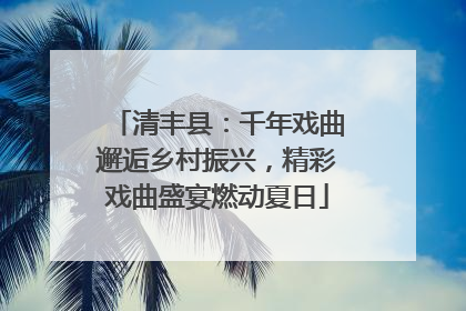 清丰县：千年戏曲邂逅乡村振兴，精彩戏曲盛宴燃动夏日