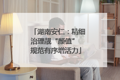 湖南安仁：精细治理靓“颜值” 规范有序增活力