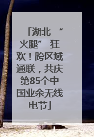 湖北 “火腿” 狂欢！跨区域通联，共庆第85个中国业余无线电节