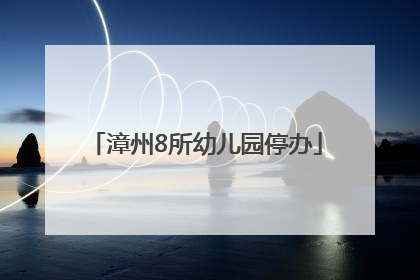漳州8所幼儿园停办