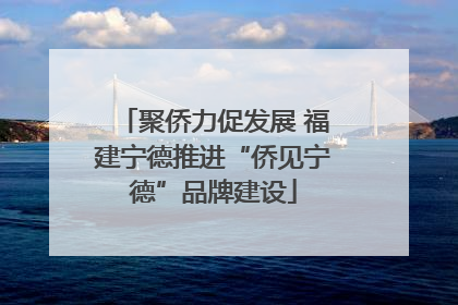 聚侨力促发展 福建宁德推进“侨见宁德”品牌建设