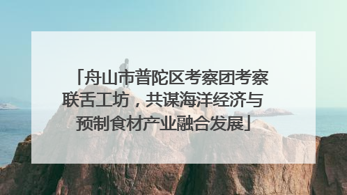 舟山市普陀区考察团考察联舌工坊，共谋海洋经济与预制食材产业融合发展