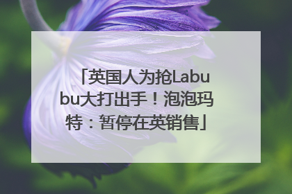 英国人为抢Labubu大打出手！泡泡玛特：暂停在英销售