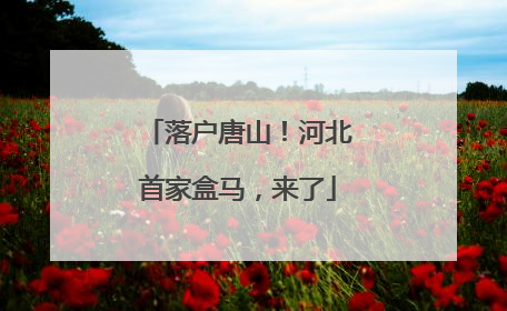落户唐山！河北首家盒马，来了
