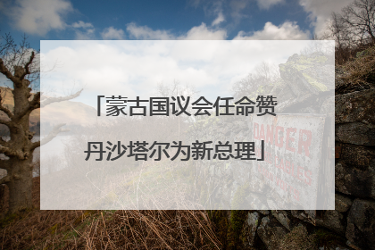 蒙古国议会任命赞丹沙塔尔为新总理