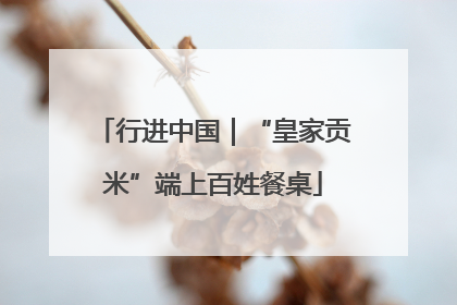 行进中国｜“皇家贡米”端上百姓餐桌