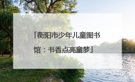 衡阳市少年儿童图书馆：书香点亮童梦