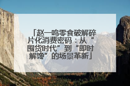 赵一鸣零食破解碎片化消费密码：从“囤货时代”到“即时解馋”的场景革新