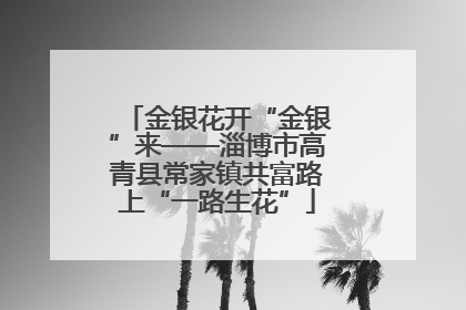 金银花开“金银”来——淄博市高青县常家镇共富路上“一路生花”