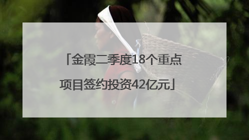 金霞二季度18个重点项目签约投资42亿元